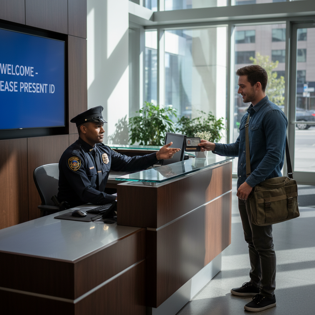 a-security-officer-is-behind
