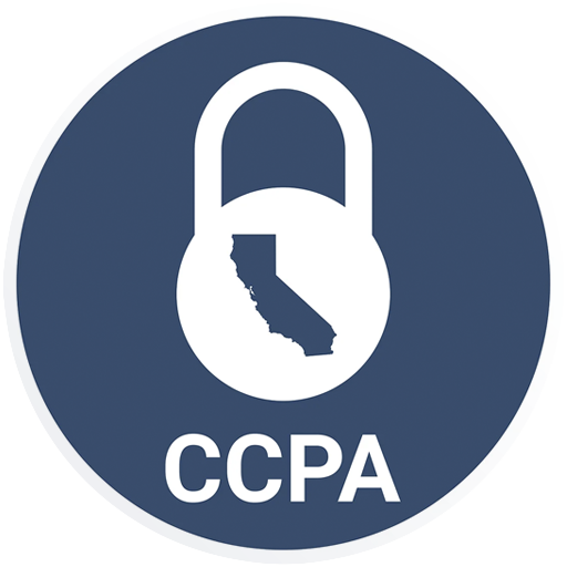 Circular logo featuring a padlock and California silhouette with 