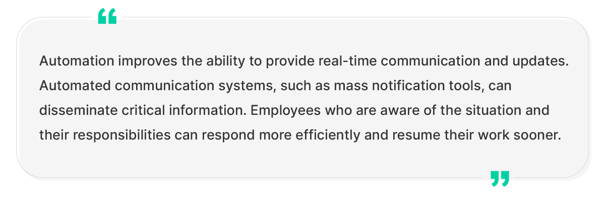 automated emergency communication quote