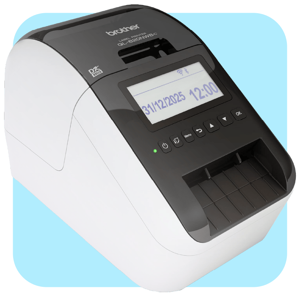 hardware-black-white-printer-blue-background