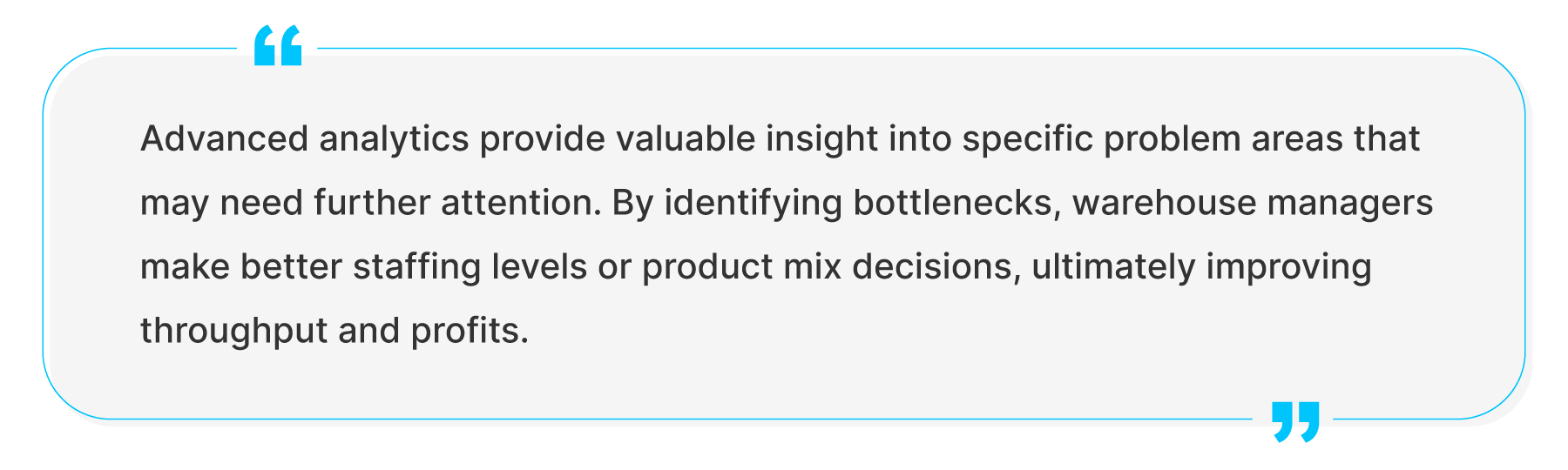 Warehouse Analytics Quote