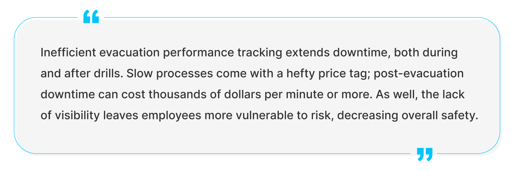 workplace evacuation quote