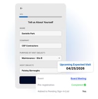 VisitorPre-Reg