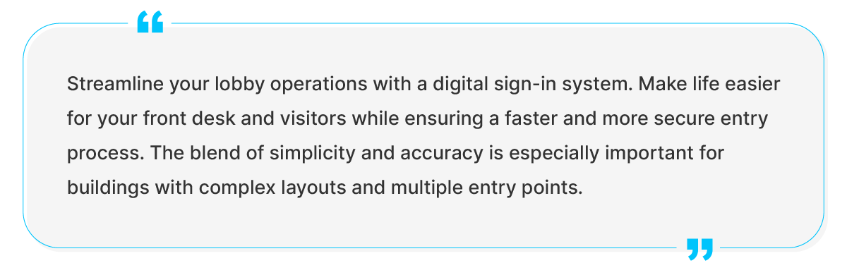 digital visitor log quote