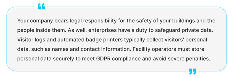 Visitor Badge Quote