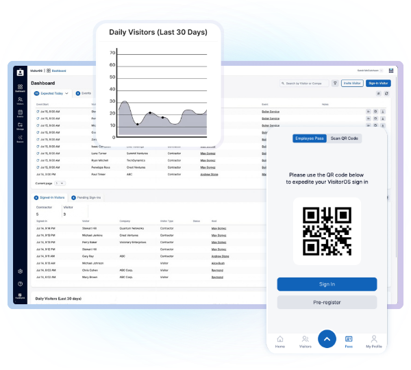 VisitorOS visitor management platform
